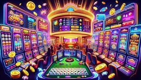 pjc fastbet game lobby interface with slots and live casino categories